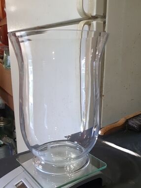 Clear Glass Hurricane Vase - Versatile Home Accent